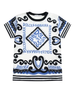 Футболка со сплошными узорами Dolce&Gabbana