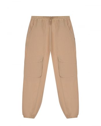 Бежевые брюки с накладными карманами Dondup