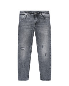 Серые джинсы с разрезами Dondup