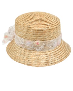 Шляпа с кружевной лентой Il Trenino