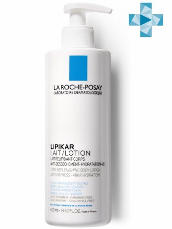 La Roche-Posay Молочко для лица и тела для сухой и очень сухой кожи младенцев, детей и взрослых, 400 мл (La Roche-Posay, Lipikar)