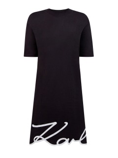 Платье-футболка с контрастным декором K/Signature