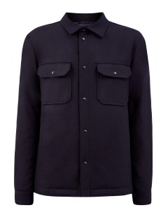 Куртка-рубашка из шерсти Melton с пуховым утеплителем
