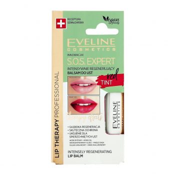 EVELINE Бальзам для губ S.O.S. EXPERT RED TINT