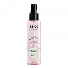 NYX Professional Makeup Мультифункциональный спрей 3 в 1 с маслом семян конопли Bare With Me Revitalize & Set Multitasking Spray, Фиксирующий