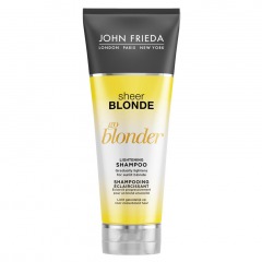 JOHN FRIEDA Шампунь осветляющий для натуральных, мелированных и окрашенных светлых волос Sheer Blonde Go Blonder